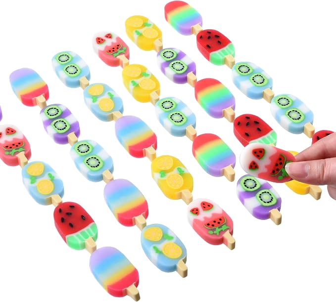 32PCS Cute Erasers for Kids Bulk, Fun for Classroom Back to School Party Gift by MakeChoicesSimpler
