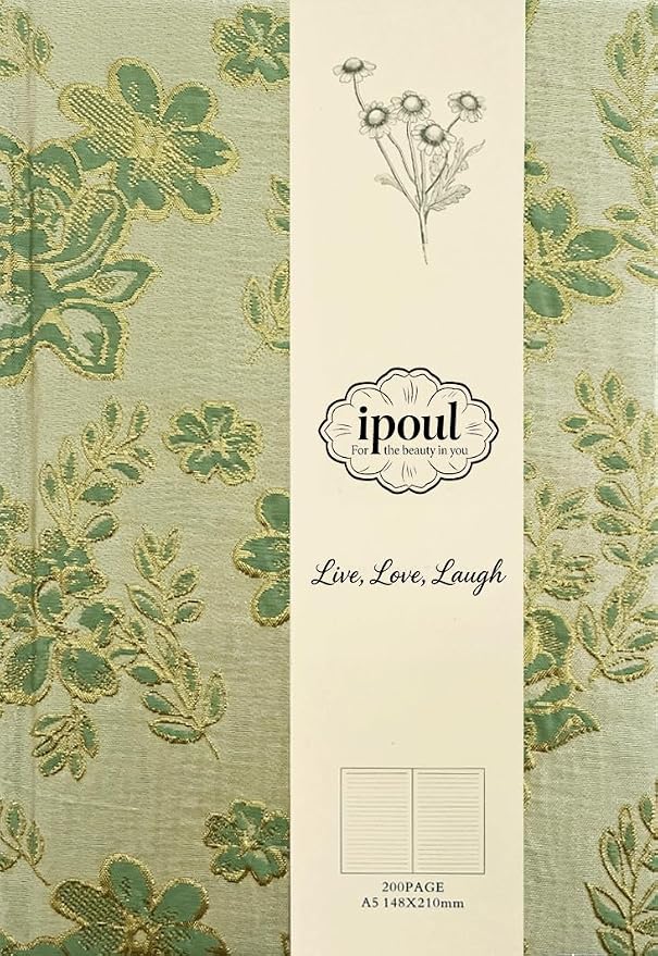 Flower Notebook, Lay Flat, Wide Ruled Pages, Writing Journal by ipoul