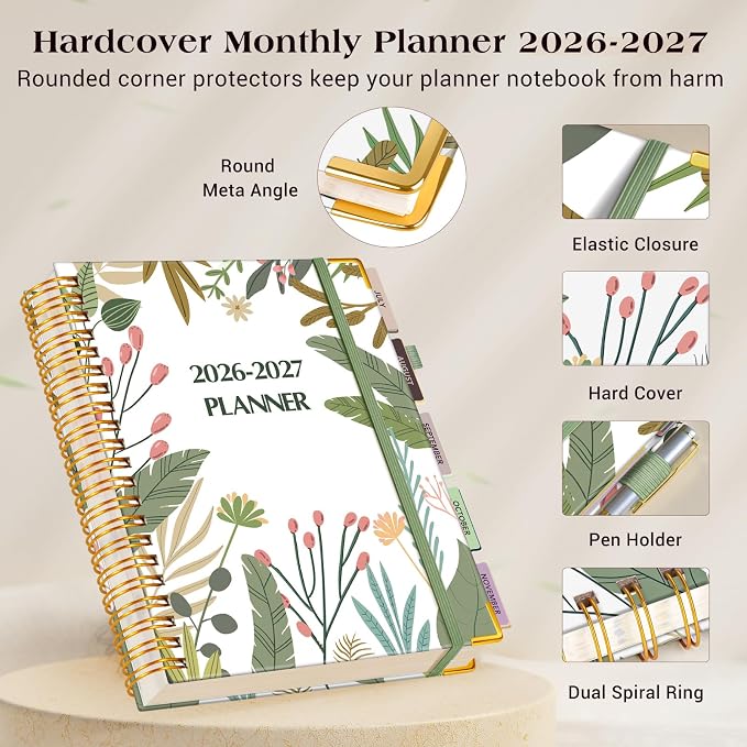 Academic Planner 2026-2027, 18 Months Weekly and Monthly Daily Planner from - Image 4