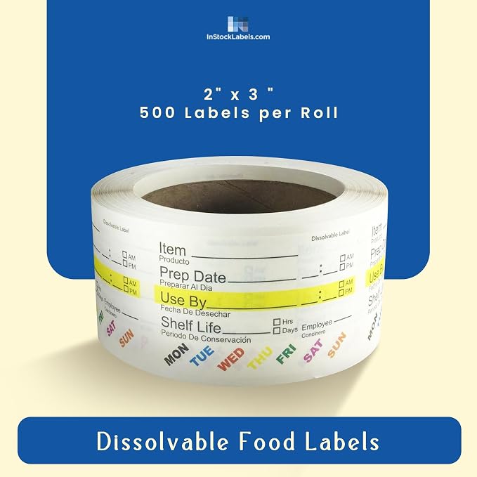 InStockLabels Dissolvable Food Labels - Image 2