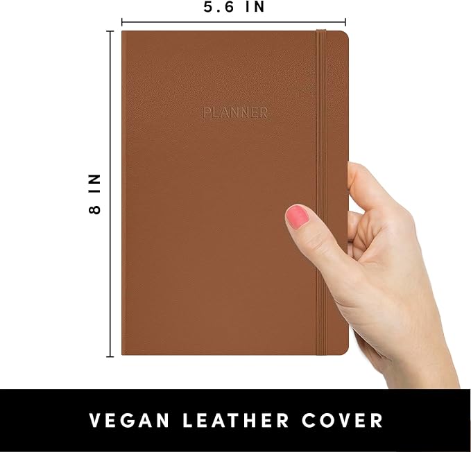 PAPERAGE Undated Weekly & Monthly Hardcover Planner, 5.6 in x 8 in, Includes - Image 2