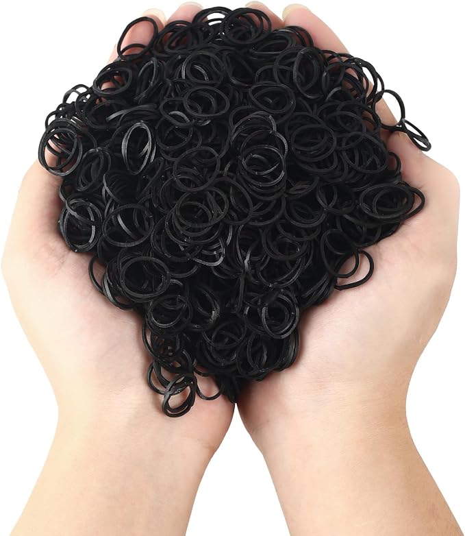 3000pcs small black rubber bands - Image 3