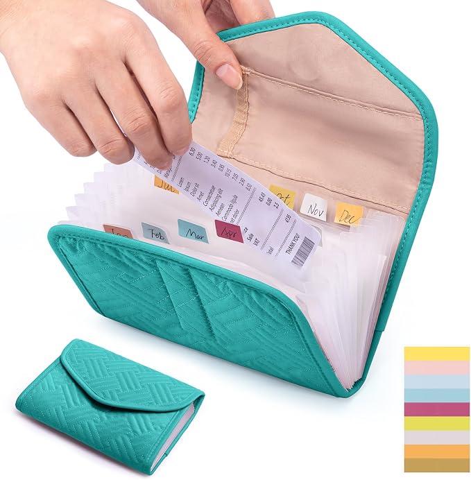 Fabric Receipt Organizer 7X5 by FRECOLSH