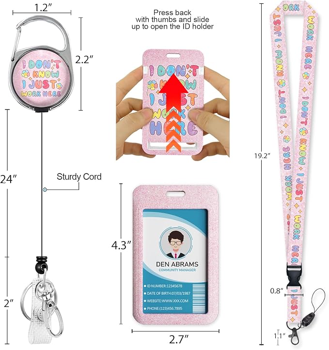 Piefly Lanyards for Id Badges, Cute Badge Holder - Image 5