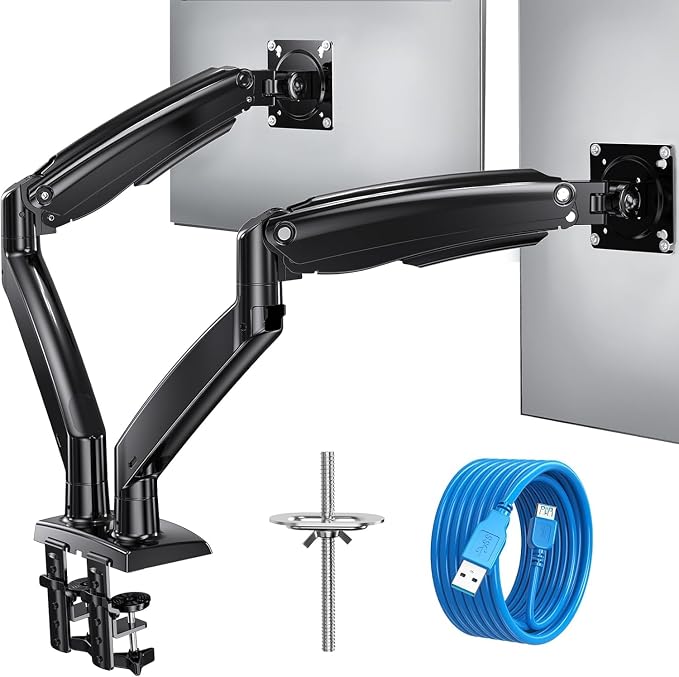 HUANUO 13 to 40 Inch Dual Monitor Arm by HUANUO