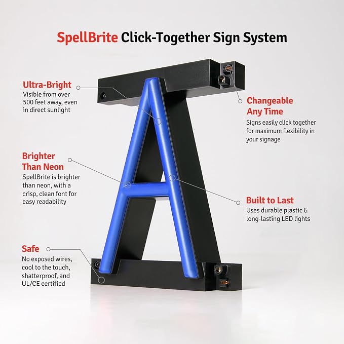 SpellBrite EXIT Sign | Directional Sign - Image 8