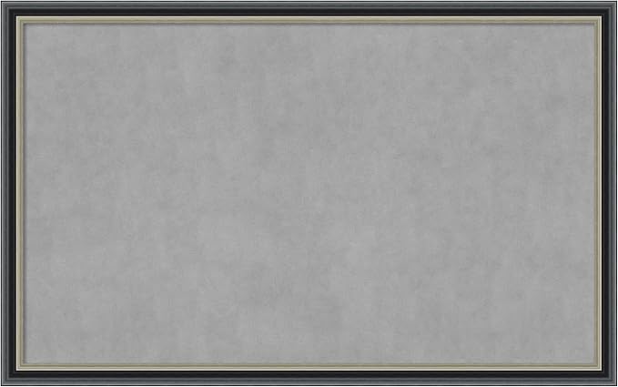 Amanti Art Black Framed Magnetic Board 27x43 Large Vision Board by AmantiArt