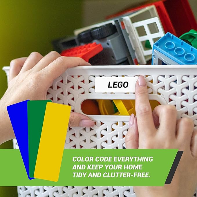 Royal Green Rectangular Stickers Color Coded Write on Labels - Image 4
