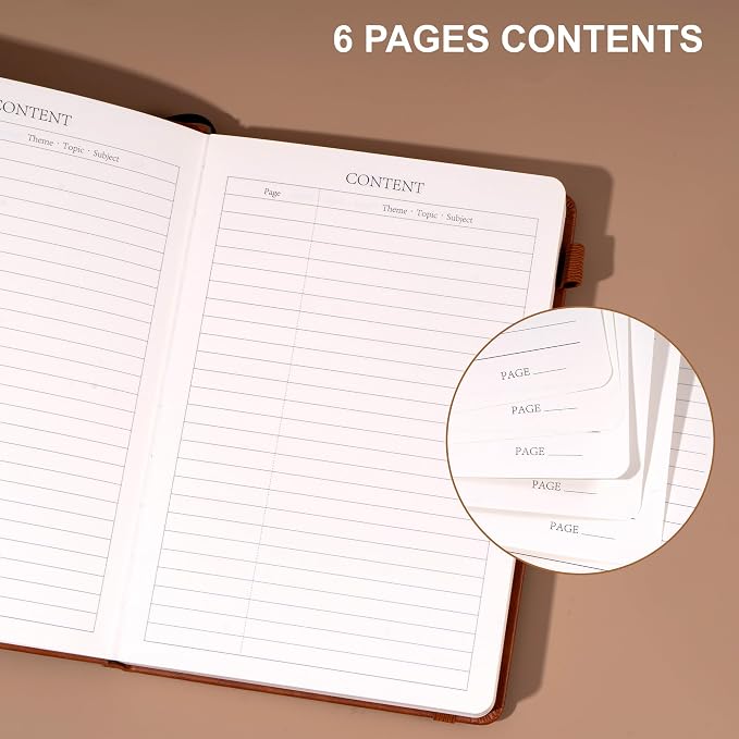 CAGIE 2 Pack Journals for Men Women- Journaling Notebooks Journals Leather for - Image 5
