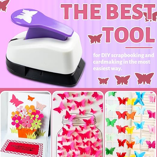 Butterfly Punch Set, 3/8 Inch, 5/8 Inch, 1 Inch Butterfly Hole Puncher Set - Image 3