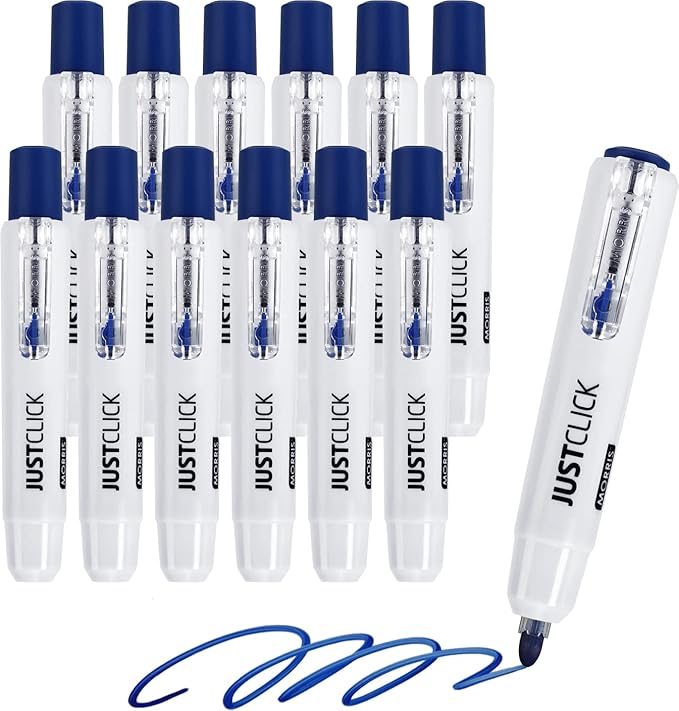 carrotez Retractable Dry Erase Markers, Click Dry Erase Whiteboard Markers by Carrotez