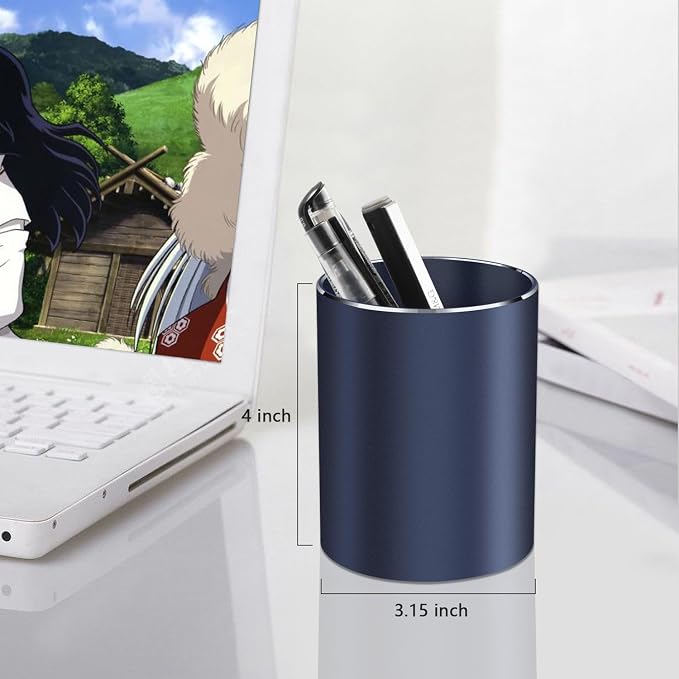 Pen holder, aluminum alloy waterproof pen holder, desktop simple and modern - Image 5