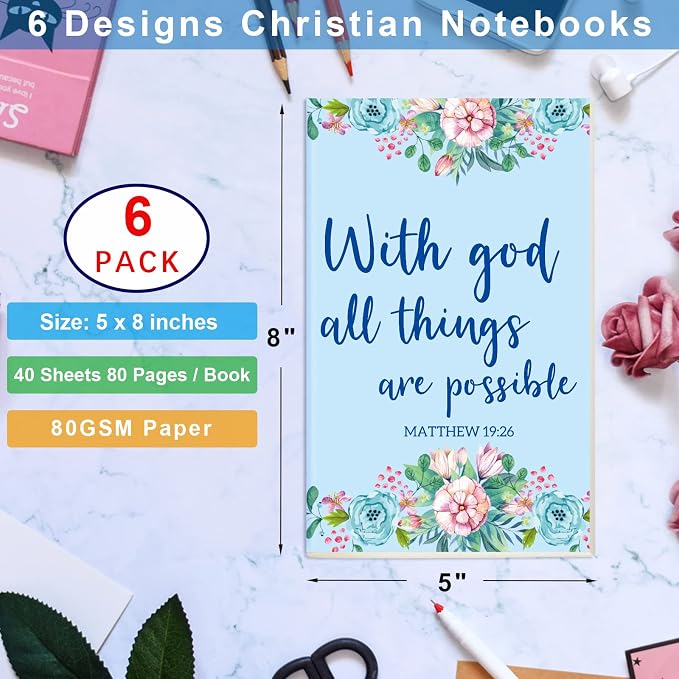 Fancy Land Prayer Journals for Women Christian Journal Notebooks Inspirational - Image 2