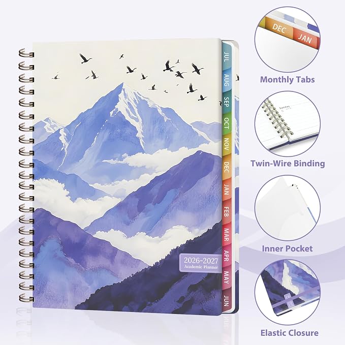 Planner 2026-2027, Weekly and Monthly Academic Year Calendar Planner, July 2026 - Image 4