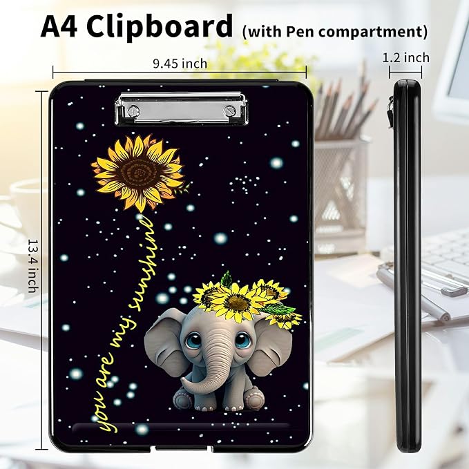 A4 Clipboards, Heavy Duty Waterproof Nursing Plastic Folder Clipboard - Image 2