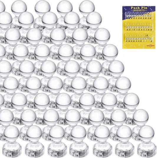 66PCS Magnetic Push Pin Magnet, Fridge Magnet Magnetic Thumb Tacks by GoClimber