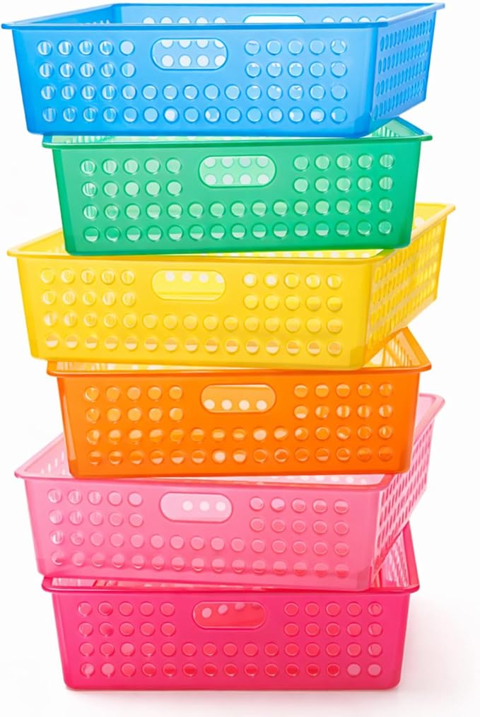 Geetery 6 Pack Classroom Storage Baskets by Geetery