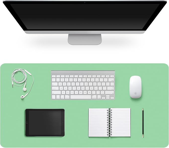 Leather Desk Pad Protector, Non-Slip Desk Pad, on-Slip PU Leather Large Mouse by CADONO