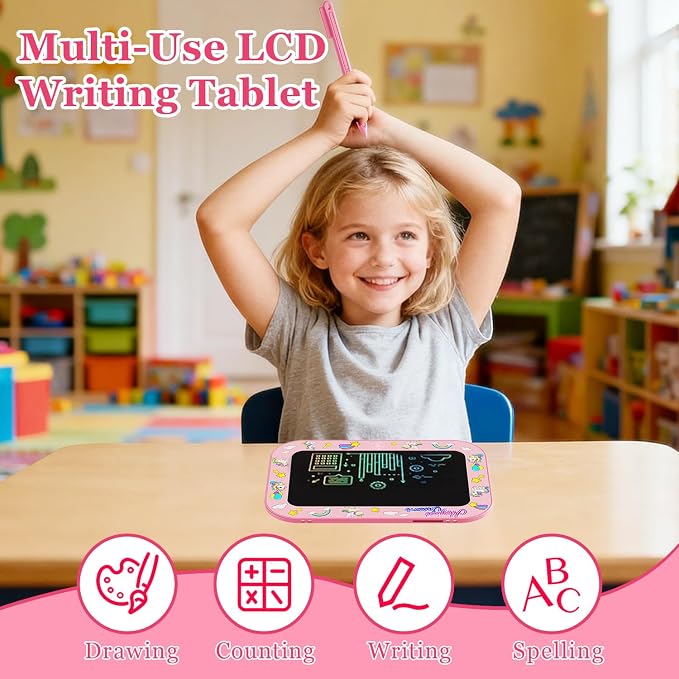 LCD Writing Tablet for Kids Toddler, 12Inch Colorful Reusable Erasable - Image 2