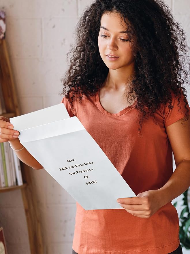 Eupako Catalog Mailing Envelopes 9x12 White Envelopes Self Seal 250 Pack - Image 6