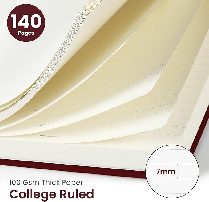 Taja Lined Spiral Journal Notebook - Image 2