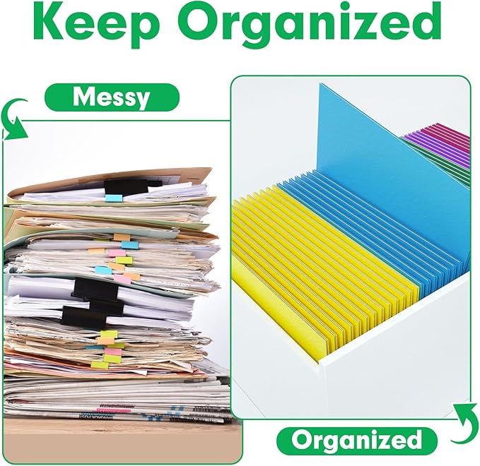 Two Pocket Folders, PANDRI 160 Pack 2 Pocket Folders, Letter Size Paper File - Image 4