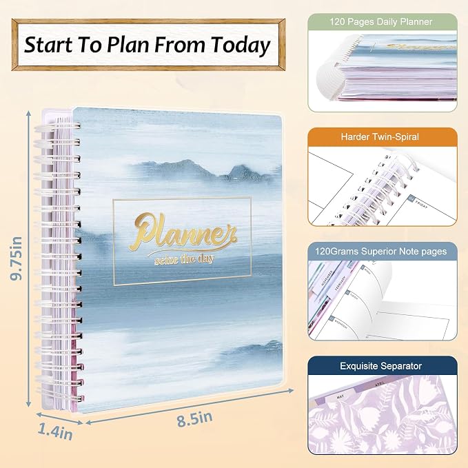 Planner 2026-2027, 18 Months Large Academic Daily Weekly Monthly Planner - Image 3