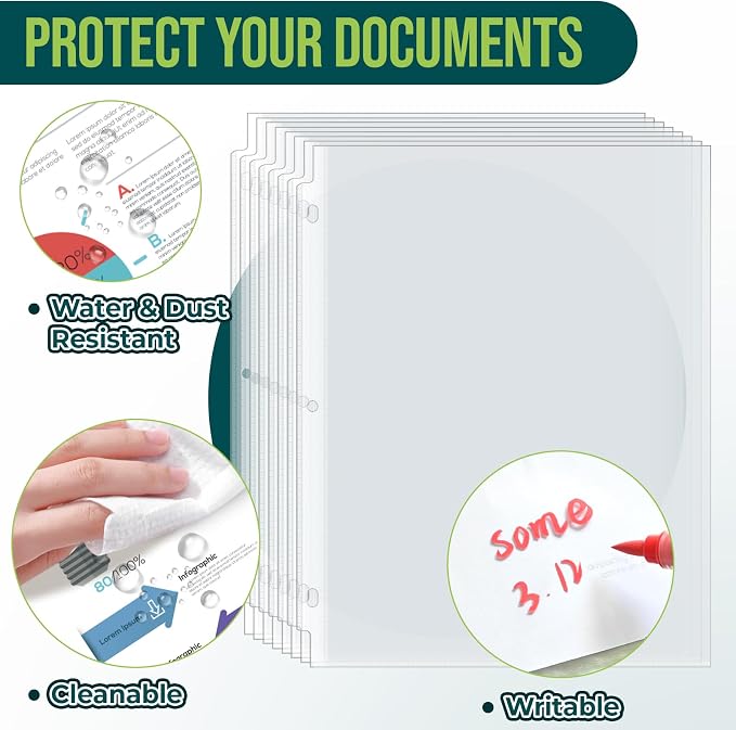 Sheet Protectors 8.5 x11 Inch Clear Page Protectors - Image 5