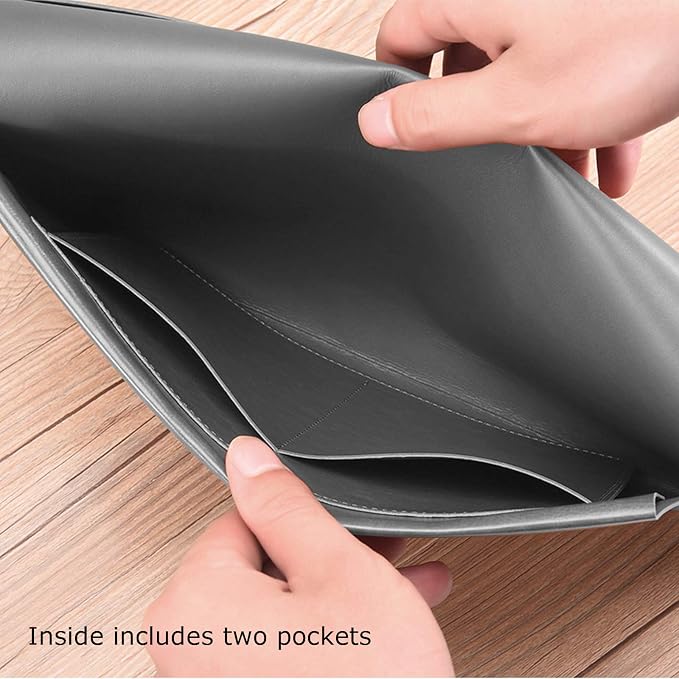 PU Leather A4 File Folder Document Holder Envelope Folder Case - Image 3