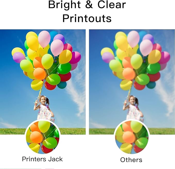 Printers Jack 522 Ink Refill Ink Bottle Kit Compatiable with T522 and Supertank ET-2800 ET-4700 ET-4800 ET-2710 ET-2720, ET-2803 Printer, (2BK C M Y)-DeskLoop Office