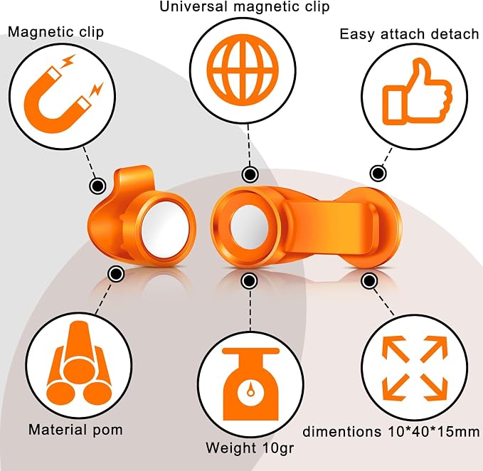 Moxweyeni 3 Pcs Bladder Clip Water Tube Hydration Hose Magnetic Clip Military - Image 2