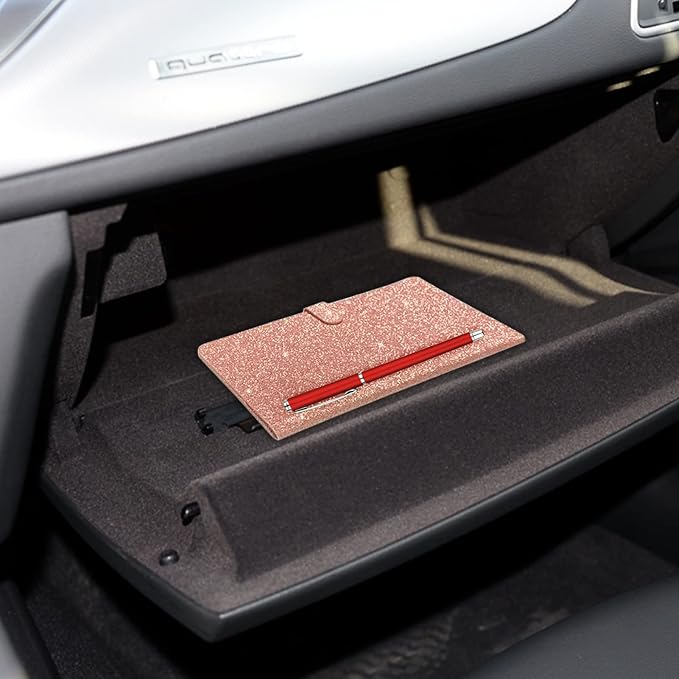 TILDOSAC Car Registration & Insurance Card Holder Leather Auto Glove Box - Image 6