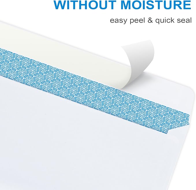 Vivin #10 Self-Seal Security-Tinted Business Envelopes - Image 3