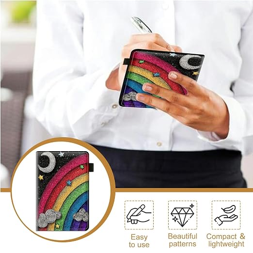 Rainbow Moon Large Server Book for Waitress & Waiter 9"x5.5" - Image 4