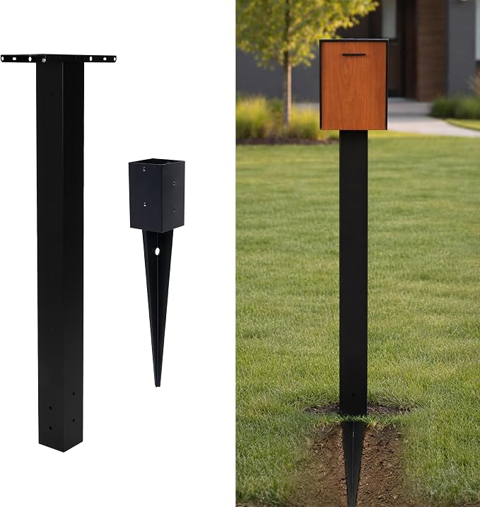 Ilyapa No Dig Mailbox Post for Outside by Ilyapa