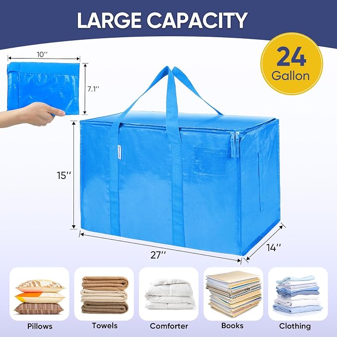 TICONN 2 Pack Extra Large Moving Bags Heavy Duty - Image 5