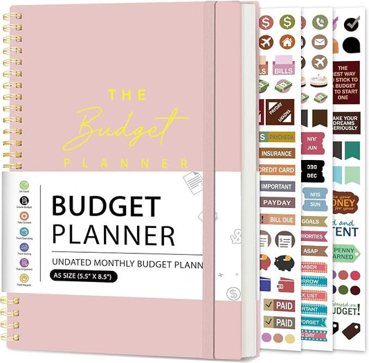 Budget Planner Ledger Account Book Monthly Expense Tracker & Bill Organizer by meDolove