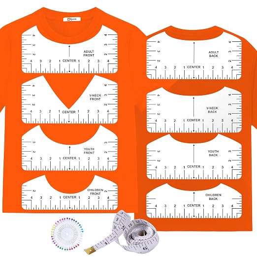 10 PCS T-Shirt Ruler Guide by MFJUNS