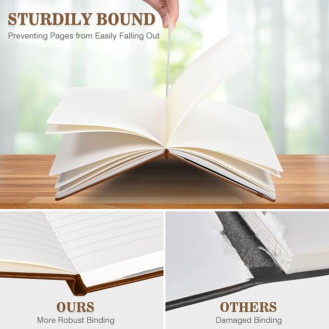 OMEYA 4 Pack Lined Journal Notebooks - Image 5
