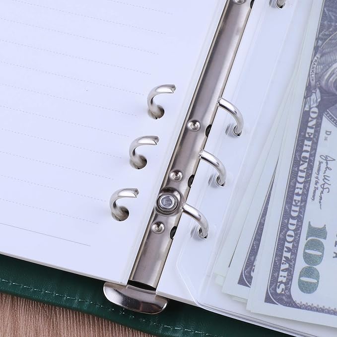 Antner A6 Notebook Binder 6 Ring Refillable Budget Planner Cover - Image 4