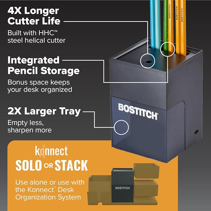 Bostitch Konnect Rechargeable Battery Pencil Sharpener - Image 3