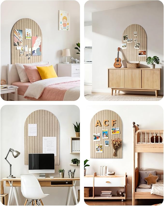 Large Arched Felt Bulletin Board 36"x24" - Image 8