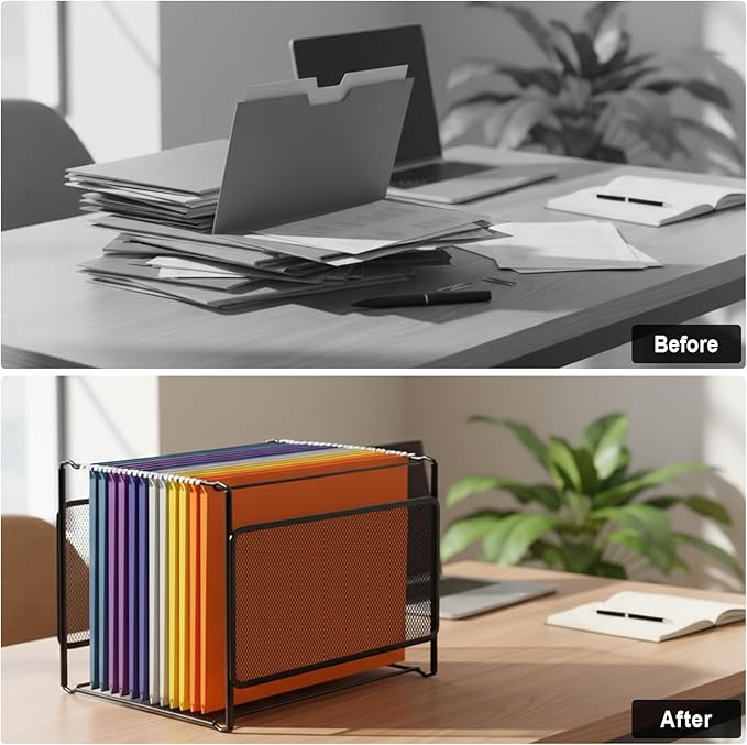 Comix Hanging File Organizer, Letter Size File Folder Organizer - Image 6