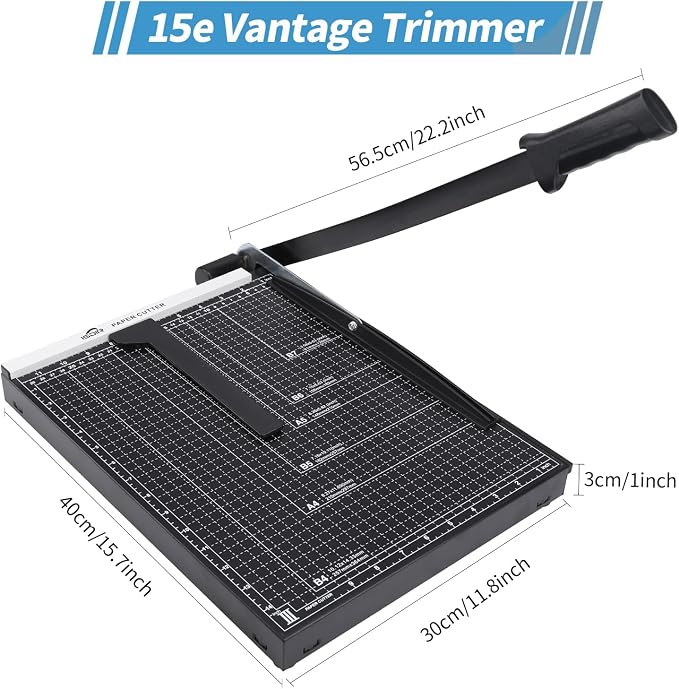 ISDIR 15" Guillotine Paper Cutter - Image 5