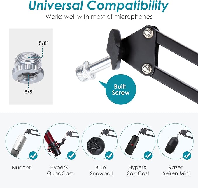 YOUSHARES Mic Stand - Image 3