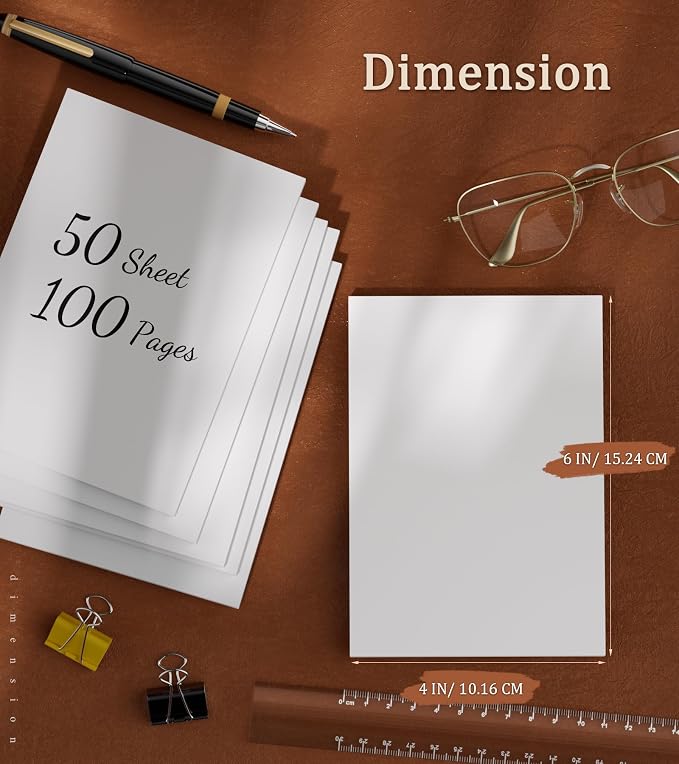 Notepads 4x6, 6 Pack Small Blank Memo Pads, 50 Sheets per Pad | Thick Paper - Image 2