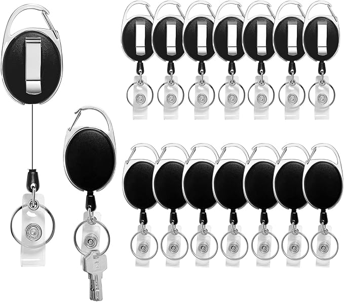 Simetufy 15 Pack Retractable Badge Holder by Simetufy