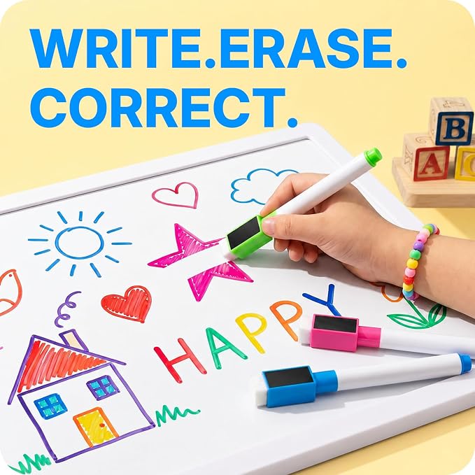 OWLKELA 20 Pcs Magnetic Dry Erase Markers - Image 6