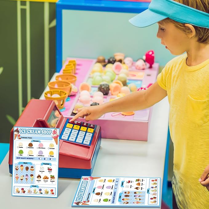 Eaasty Kids Pretend Play Notepads 4 x 6 Inch Pads - Image 5