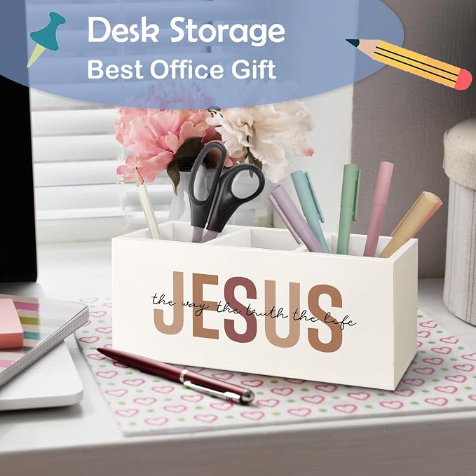 SNNDER Retro Christian Pen Holder - Image 4